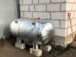Наземный газгольдер 800 л с утеплением в Коломне
