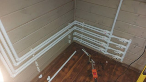 Монтаж газгольдера, котла Baxi и отопления в Коломне